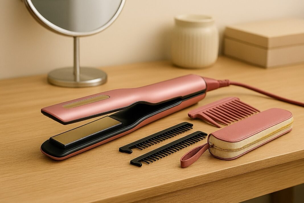 Shark SilkPro Straightener on dressing table